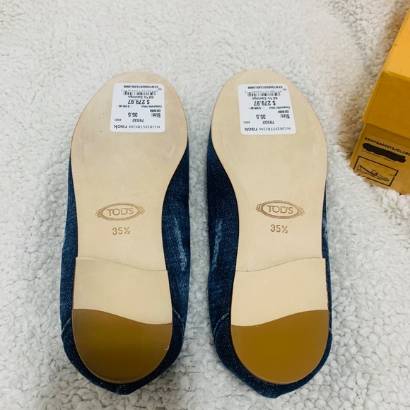 Tods Double T Denim Loafers - NWT 5.5 - Picture 9 of 10